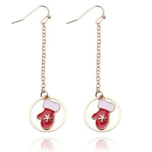 Cute Winter Mittens Christmas Earrings